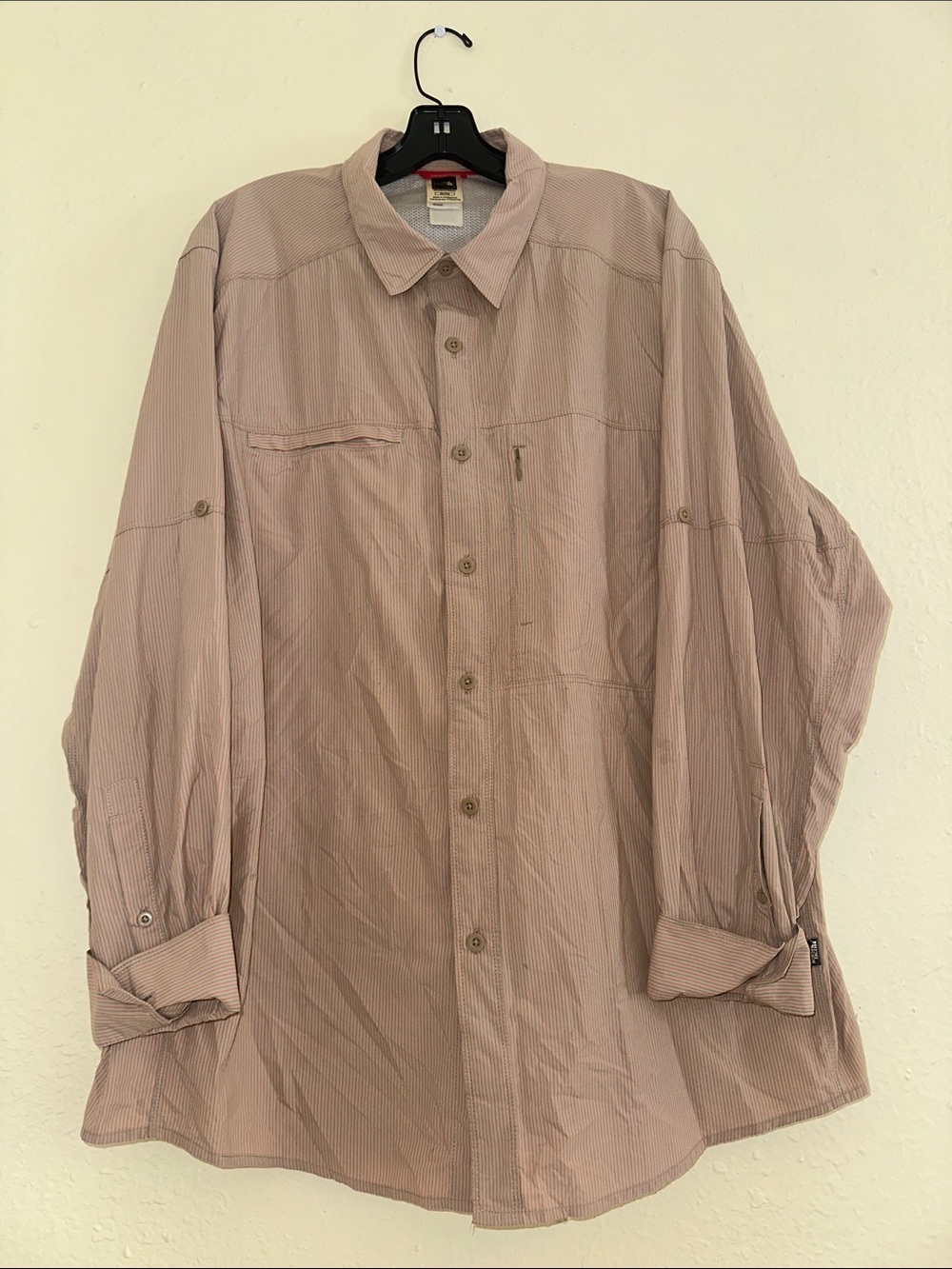 Men's Lightweight Button-Up Jacket - Dusty Rose EUC